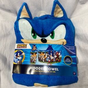 NEW Kids Sonic Hoodie Towel